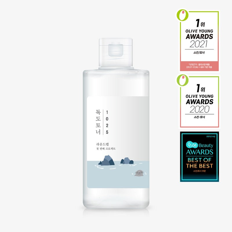 Round Lab 1025 Dokdo Toner is an award-winning toner that helps to hydrate the skin and improve skin texture. HATCHING EX-07 mildly removes dead skin cells and sebum for clearer and more refined skin. Panthenol, Allantoin and Betaine helps to soothe and protect skin. Leaves skin feeling dewy and supple.