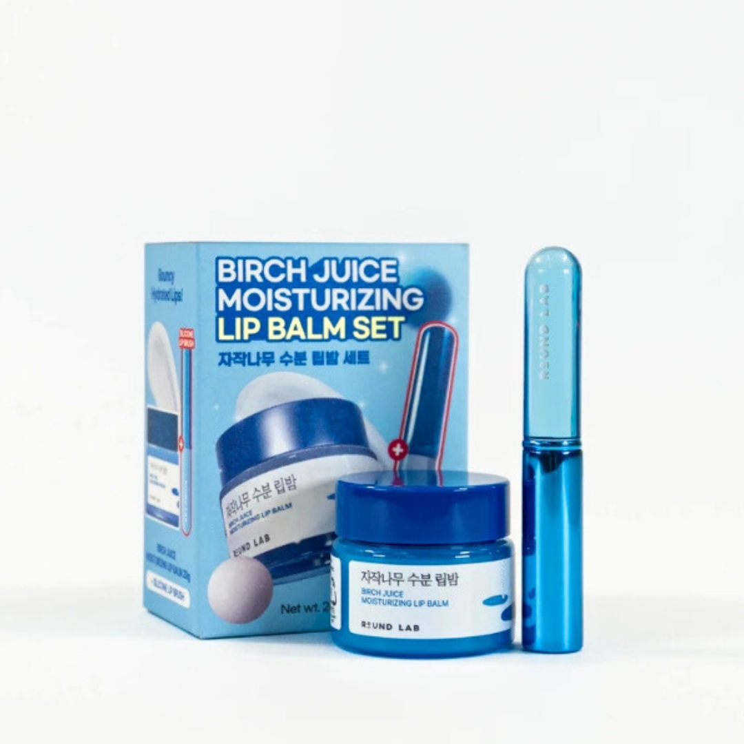 BIRCH JUICE MOISTURIZING LIP BALM + BRUSH SET